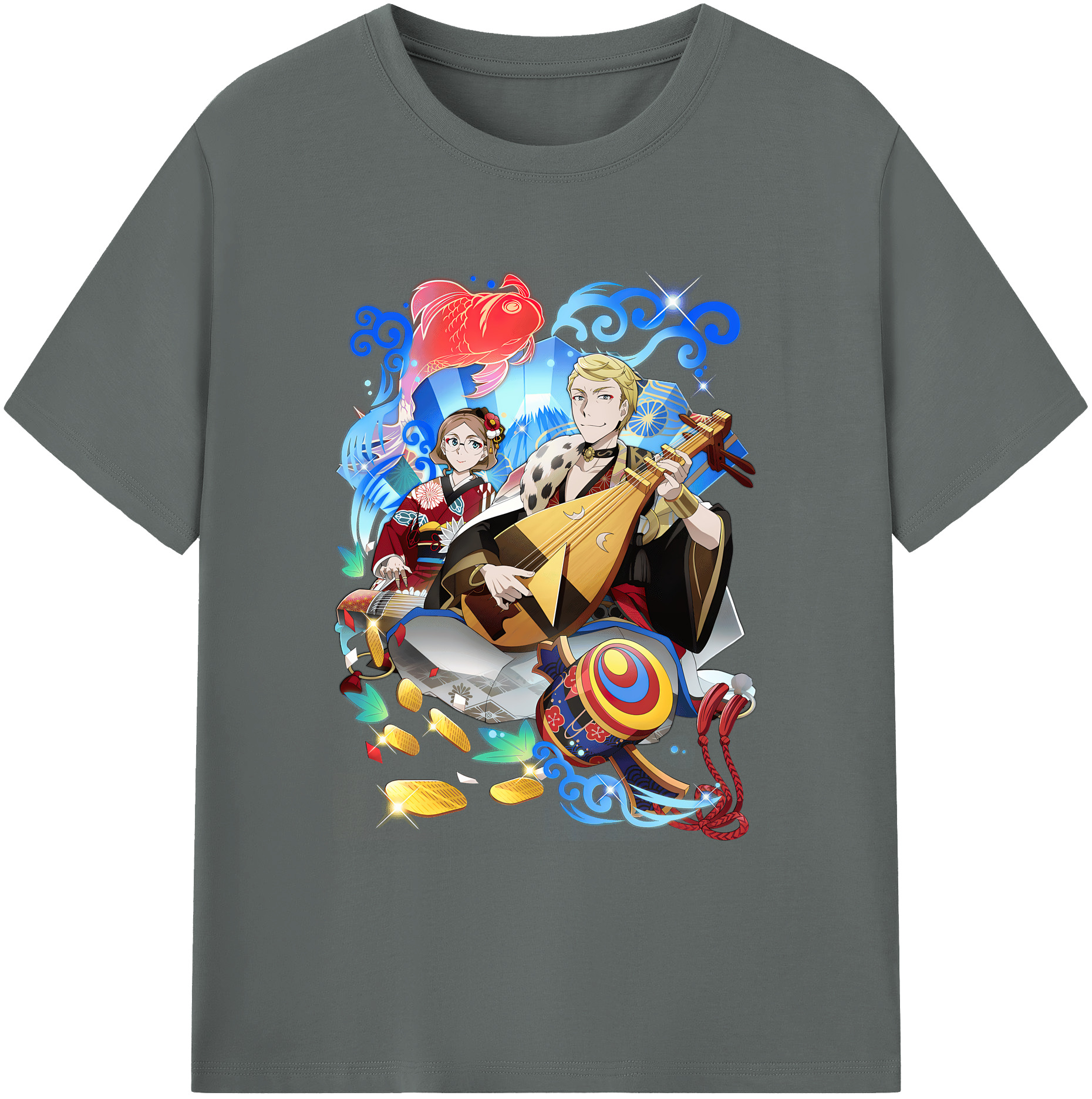 （画像用） 文豪ストレイドッグス Bungo Stray Dogs 綿100％ メンズ半袖Tシャツ｜肌触りやわらか＆通気性